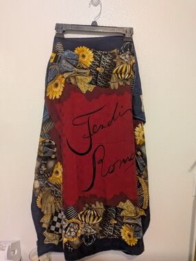 Fendi XL Silk Scarf Stunning